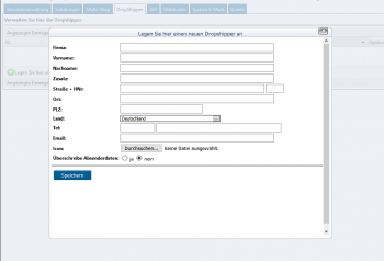 Dropshipper anlegen
